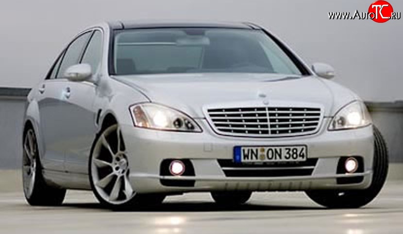 16 049 р. Передний бампер LORINSER Mercedes-Benz S class W221 (2006-2013) (Неокрашенный)  с доставкой в г. Тамбов