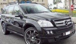 22 599 р. Накладка переднего бампера BRABUS Mercedes-Benz GL class X164 дорестайлинг (2006-2009) (Неокрашенная)  с доставкой в г. Тамбов. Увеличить фотографию 2