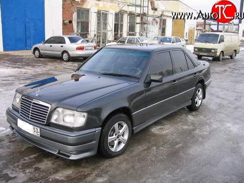 2 049 р. Накладка на передний бампер Mercedes-Benz E-Class W124 седан дорестайлинг (1984-1993)  с доставкой в г. Тамбов