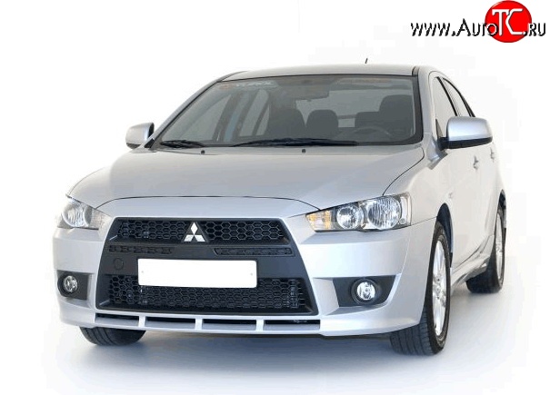 22 899 р. Передний бампер Standart Plus Mitsubishi Lancer 10 седан дорестайлинг (2007-2010) (Неокрашенный)  с доставкой в г. Тамбов