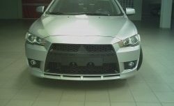 22 899 р. Передний бампер Standart Plus Mitsubishi Lancer 10 седан дорестайлинг (2007-2010) (Неокрашенный)  с доставкой в г. Тамбов. Увеличить фотографию 3