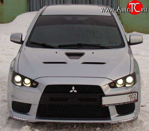 25 199 р. Передняя оптика Evo Mitsubishi Lancer 10 седан дорестайлинг (2007-2010)  с доставкой в г. Тамбов