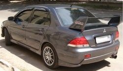 Накладка на задний бампер M-VRS Mitsubishi Lancer 9 2-ой рестайлинг седан (2005-2009)