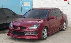 6 399 р. Накладка переднего бампера Evo Mitsubishi Lancer 9 1-ый рестайлинг седан (2003-2005) (Неокрашенная)  с доставкой в г. Тамбов. Увеличить фотографию 4