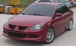 15 999 р. Передний бампер Evo Mitsubishi Lancer 9 1-ый рестайлинг универсал (2003-2005) (Без сетки, Неокрашенный)  с доставкой в г. Тамбов. Увеличить фотографию 2