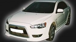 4 999 р. Накладка на решётку радиатора GT Dynamics Mitsubishi Lancer 10 хэтчбэк дорестайлинг (2007-2010) (Неокрашенная)  с доставкой в г. Тамбов. Увеличить фотографию 2