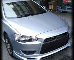 4 849 р. Накладка Zodiak на передний бампер  Mitsubishi Lancer  10 (2007-2017) седан дорестайлинг, хэтчбэк дорестайлинг, седан рестайлинг, хэтчбек 5 дв рестайлинг (Неокрашенная)  с доставкой в г. Тамбов. Увеличить фотографию 7