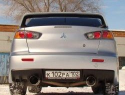 11 699 р. Спойлер Evo V1 Высокий Mitsubishi Lancer 10 седан рестайлинг (2011-2017) (Неокрашенный)  с доставкой в г. Тамбов. Увеличить фотографию 2