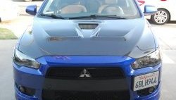 31 799 р. Пластиковый капот Evo Mitsubishi Lancer 10 хэтчбэк дорестайлинг (2007-2010) (Неокрашенный)  с доставкой в г. Тамбов. Увеличить фотографию 10