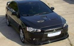 31 799 р. Пластиковый капот Evo Mitsubishi Lancer 10 хэтчбэк дорестайлинг (2007-2010) (Неокрашенный)  с доставкой в г. Тамбов. Увеличить фотографию 6