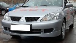 4 249 р. Накладка переднего бампера GT Dynamics Mitsubishi Lancer 9 1-ый рестайлинг седан (2003-2005) (Неокрашенная)  с доставкой в г. Тамбов. Увеличить фотографию 1