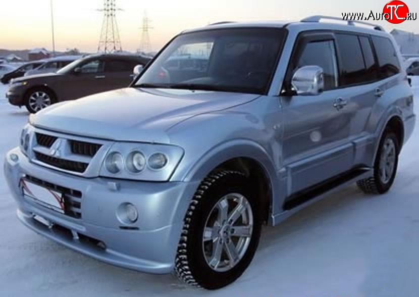 10 599 р. Накладка переднего бампера Sport Mitsubishi Pajero 3 V70 дорестайлинг (1999-2003) (Неокрашенная)  с доставкой в г. Тамбов