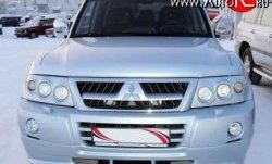 10 599 р. Накладка переднего бампера Sport Mitsubishi Pajero 3 V70 дорестайлинг (1999-2003) (Неокрашенная)  с доставкой в г. Тамбов. Увеличить фотографию 2