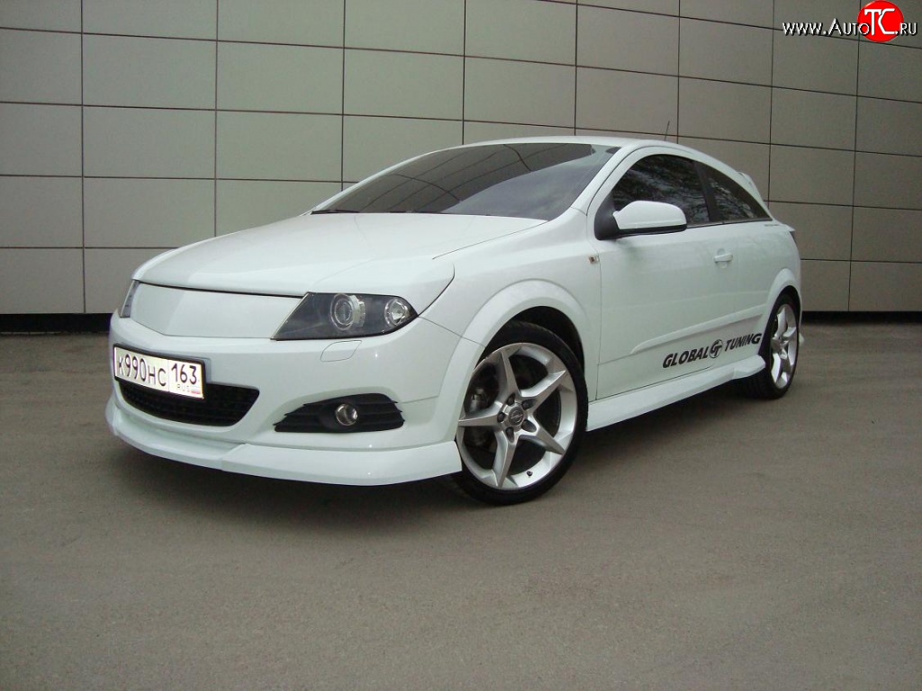 4 499 р. Глухая решётка радиатора Global Tuning  Opel Astra  H GTC (2004-2009) хэтчбек 3 дв. дорестайлинг, хэтчбек 3 дв. рестайлинг (Неокрашенная)  с доставкой в г. Тамбов