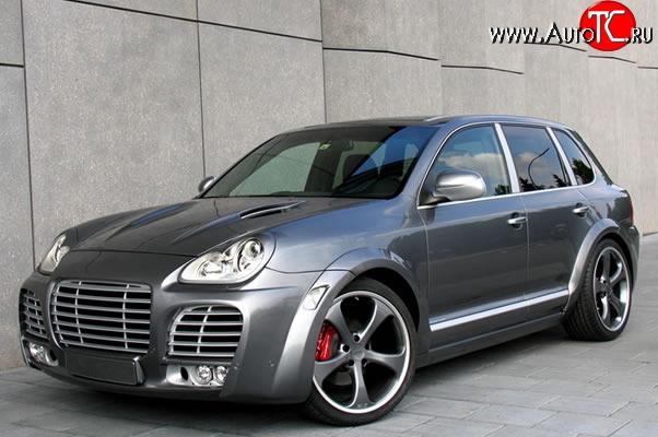 30 699 р. Передний бампер Techart Magnum I Porsche Cayenne 955 (2002-2006) (Неокрашенный)  с доставкой в г. Тамбов