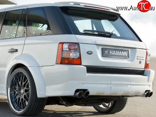 17 899 р. Накладка HAMMAN на задний бампер  Land Rover Range Rover Sport  1 L320 (2005-2009) дорестайлинг (Неокрашенная)  с доставкой в г. Тамбов