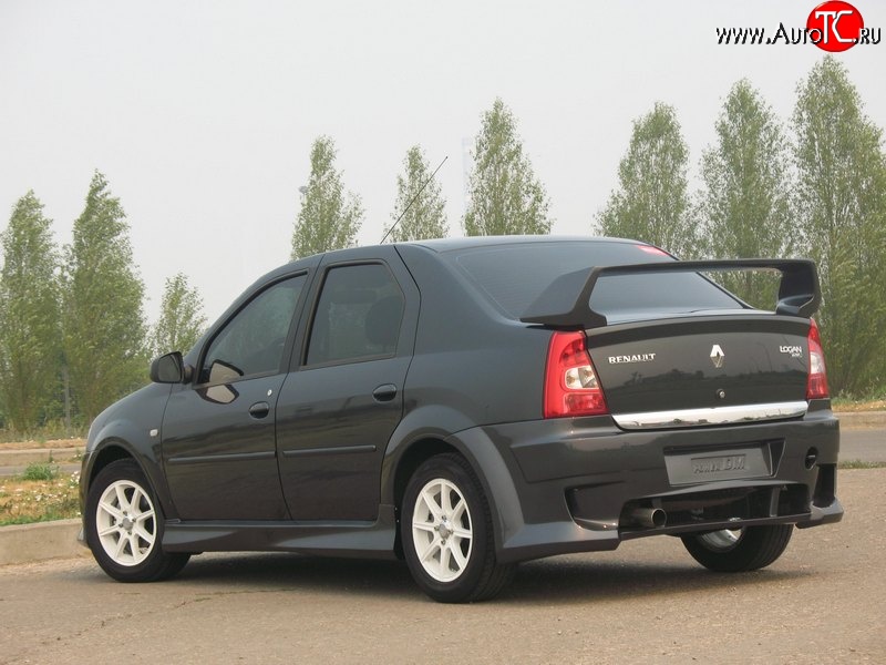 6 499 р. Спойлер Power DM 2 Renault Logan 1 рестайлинг (2010-2016) (Неокрашенный)  с доставкой в г. Тамбов