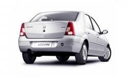 8 999 р. Задний бампер SAT Renault Logan 1 дорестайлинг (2004-2010) (Неокрашенный)  с доставкой в г. Тамбов. Увеличить фотографию 2