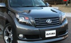 23 899 р. Передний бампер ELFORD Toyota Land Cruiser Prado J150 дорестайлинг (2009-2013) (Неокрашенный)  с доставкой в г. Тамбов. Увеличить фотографию 1