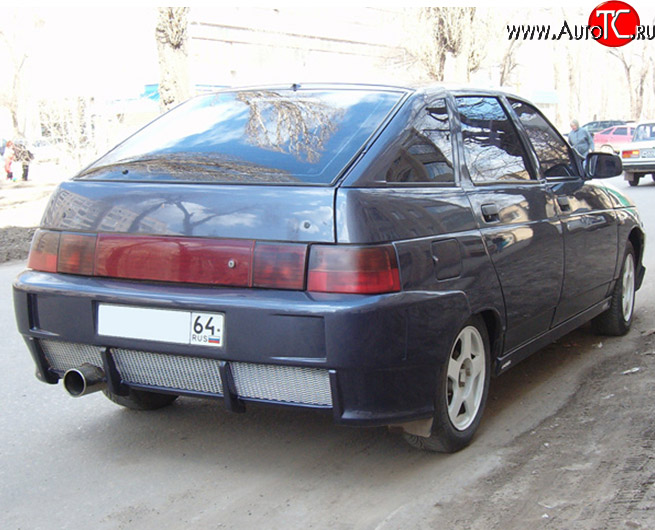 4 599 р. Задний бампер M-VRS V2 Лада 2112 хэтчбек (1999-2008) (Неокрашенный)  с доставкой в г. Тамбов