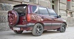 3 899 р. Чехол запасного колеса Трофей Снайпера  Chevrolet Niva  2123 (2002-2020), Лада 2123 (Нива Шевроле) (2002-2021), Лада Нива Трэвел (2021-2024) (Неокрашенный)  с доставкой в г. Тамбов. Увеличить фотографию 2