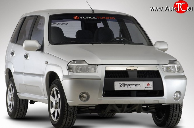 4 799 р. Передний бампер Ниагара 3 Chevrolet Niva 2123 дорестайлинг (2002-2008) (Неокрашенный)  с доставкой в г. Тамбов