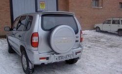 2 299 р. Чехол запасного колеса Chevrolet  Chevrolet Niva  2123 (2002-2020), Лада 2123 (Нива Шевроле) (2002-2021), Лада Нива Трэвел (2021-2024) (Неокрашенный)  с доставкой в г. Тамбов. Увеличить фотографию 2