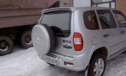 2 299 р. Чехол запасного колеса Chevrolet  Chevrolet Niva  2123 (2002-2020), Лада 2123 (Нива Шевроле) (2002-2021), Лада Нива Трэвел (2021-2024) (Неокрашенный)  с доставкой в г. Тамбов. Увеличить фотографию 4