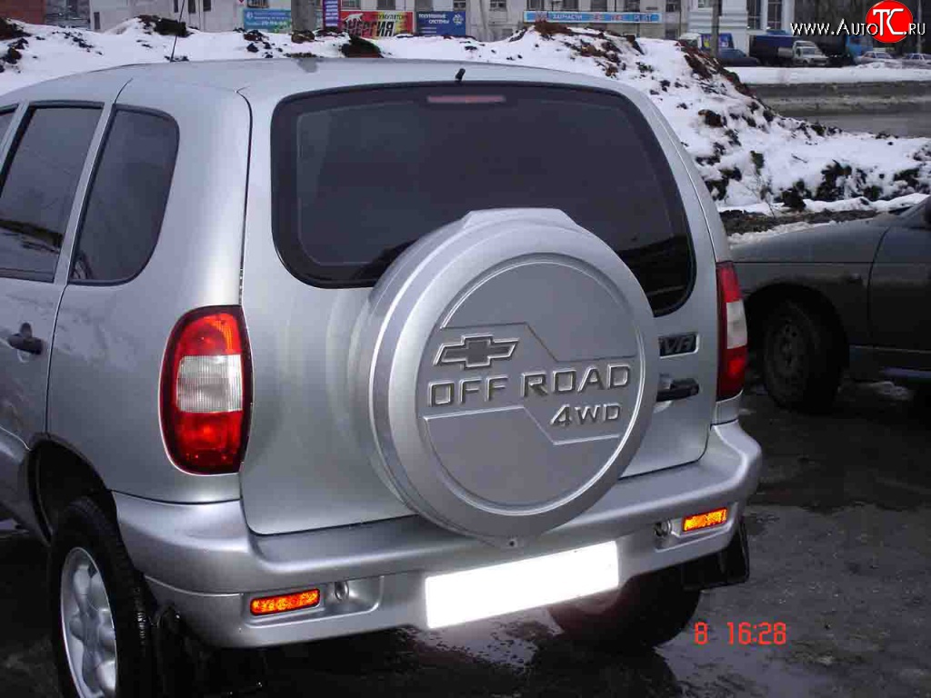 3 659 р. Бокс запасного колеса Off-Road Лада 2123 (Нива Шевроле) 1 рестайлинг (2009-2020) (Неокрашенный)  с доставкой в г. Тамбов