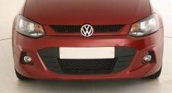 7 249 р. Передний бампер Sport Volkswagen Polo 5 седан дорестайлинг (2009-2015) (Неокрашенный)  с доставкой в г. Тамбов. Увеличить фотографию 2