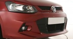 7 249 р. Передний бампер Sport Volkswagen Polo 5 седан дорестайлинг (2009-2015) (Неокрашенный)  с доставкой в г. Тамбов. Увеличить фотографию 3