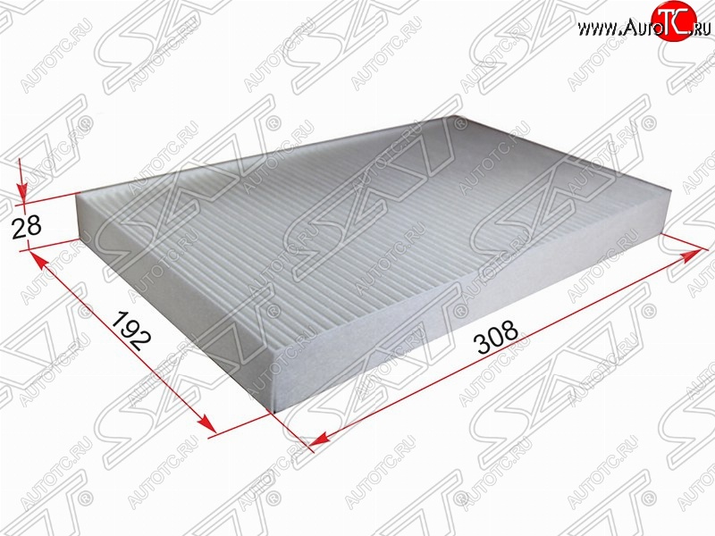 249 р. Фильтр салонный SAT (308x192x28 mm)  Audi 100  С4 - A6 ( С4,  C4,  C5)  с доставкой в г. Тамбов