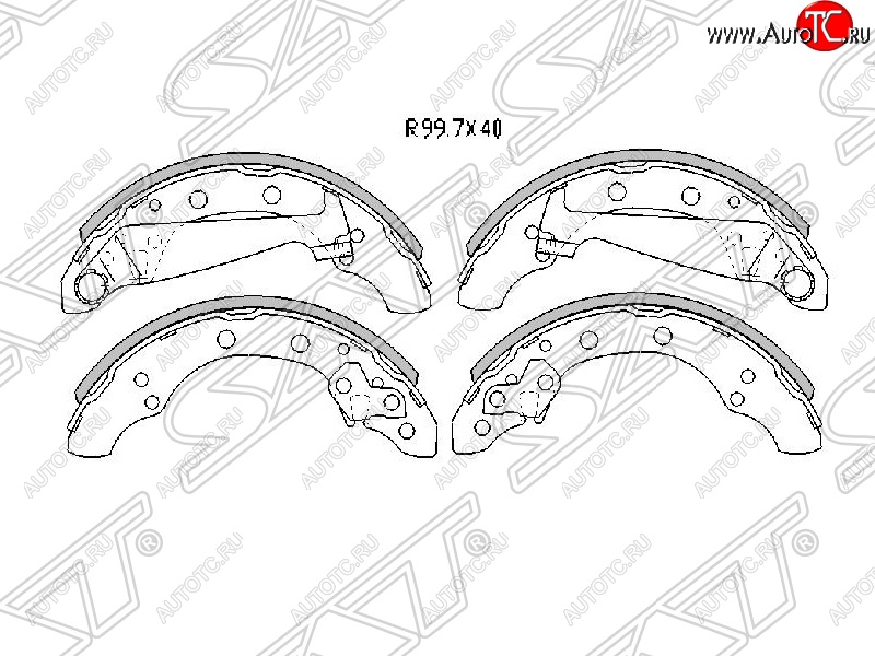 1 659 р. Колодки тормозные SAT (передние) Skoda Fabia Mk2 универсал рестайлинг (2010-2014)  с доставкой в г. Тамбов