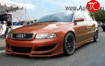 7 299 р. Передний бампер Carzone Audi A4 B5 8D2 седан 2-ой рестайлинг (1999-2001)  с доставкой в г. Тамбов