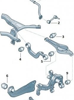 1 069 р. Полиуретановый сайлентблок поперечного рычага задней подвески Точка Опоры  Audi A3 (8PA хэтчбэк 5 дв.,  8P1 хэтчбэк 3 дв.), Seat Altea (5P), Leon (1P хэтчбэк 5 дв.), Toledo (универсал), Skoda Octavia (A5), Superb (B6 (3T),  B6 (3T5),  (B6) 3T), Yeti, Volkswagen Golf (5), Golf Plus (5), Jetta (A6), Passat (B6), Tiguan (NF), Touran (1T)  с доставкой в г. Тамбов. Увеличить фотографию 2