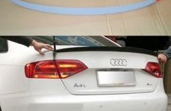 3 399 р. Лип спойлер АВТОКРАТ  Audi A4  B8 (2007-2011) дорестайлинг, седан (Неокрашенный)  с доставкой в г. Тамбов. Увеличить фотографию 1