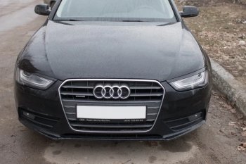 1 139 р. Реснички на фары KURAJ  Audi A4  B8 (2007-2011) дорестайлинг, седан (Неокрашенные)  с доставкой в г. Тамбов. Увеличить фотографию 2