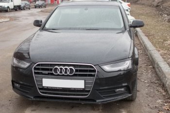 1 139 р. Реснички на фары KURAJ  Audi A4  B8 (2007-2011) дорестайлинг, седан (Неокрашенные)  с доставкой в г. Тамбов. Увеличить фотографию 3