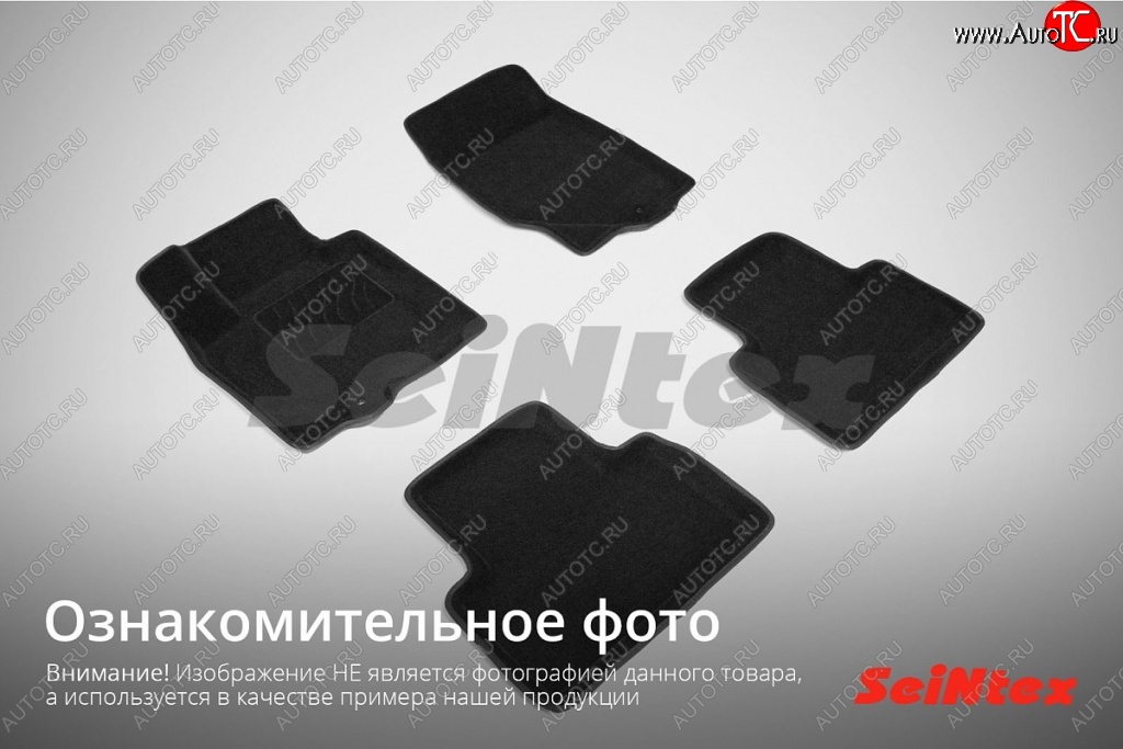 4 999 р. Износостойкие коврики в салон SeiNtex Premium 3D 4 шт. (ворсовые, черные)  Audi A4  B8 (2007-2015) дорестайлинг, седан, дорестайлинг, универсал, рестайлинг, седан  с доставкой в г. Тамбов