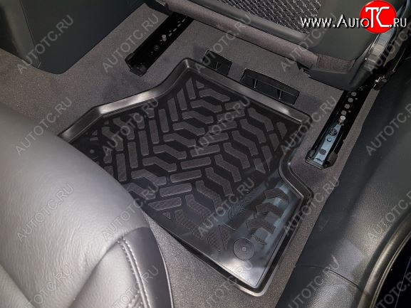 2 299 р. Комплект ковриков в салон Aileron 3D (с подпятником)  Audi A4  B9 (2016-2020) дорестайлинг,седан  с доставкой в г. Тамбов