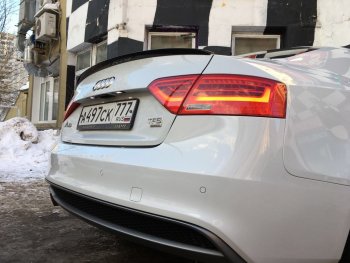 3 399 р. Лип спойлер АВТОКРАТ  Audi A5  8T (2007-2011) дорестайлинг, лифтбэк (Неокрашенный)  с доставкой в г. Тамбов. Увеличить фотографию 1