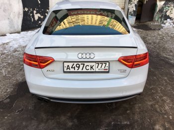 3 399 р. Лип спойлер АВТОКРАТ  Audi A5  8T (2007-2011) дорестайлинг, лифтбэк (Неокрашенный)  с доставкой в г. Тамбов. Увеличить фотографию 2