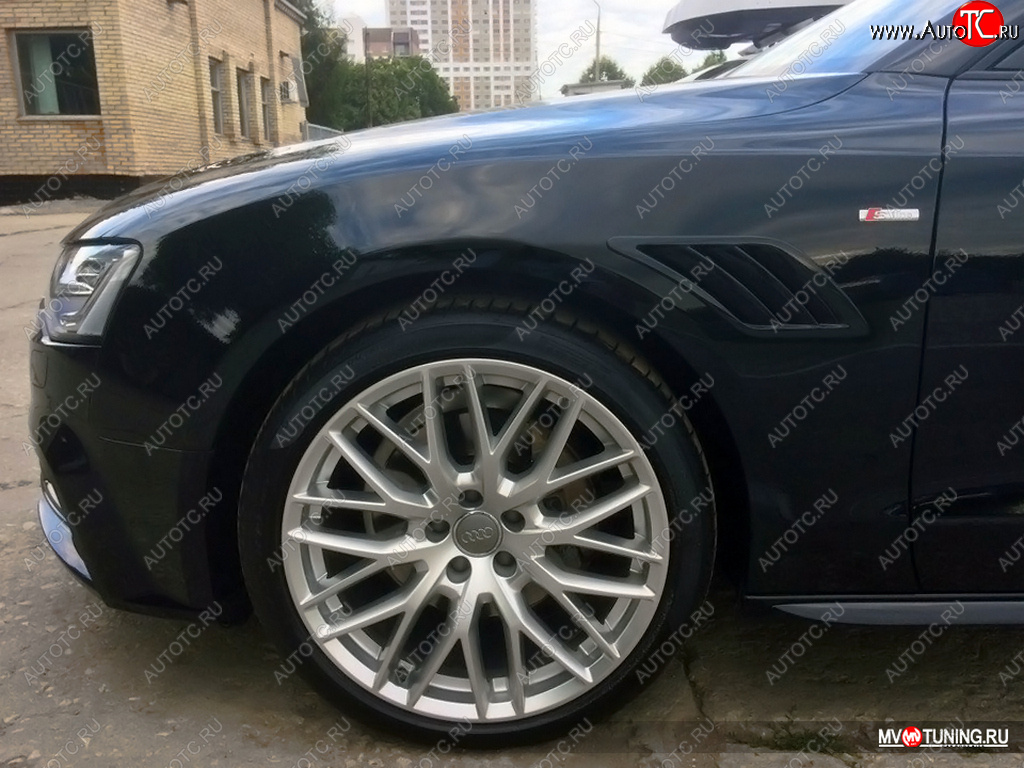 3 499 р. Накладки на крылья MV Tuning (жабры)  Audi A5  8T (2007-2011) дорестайлинг, лифтбэк  с доставкой в г. Тамбов