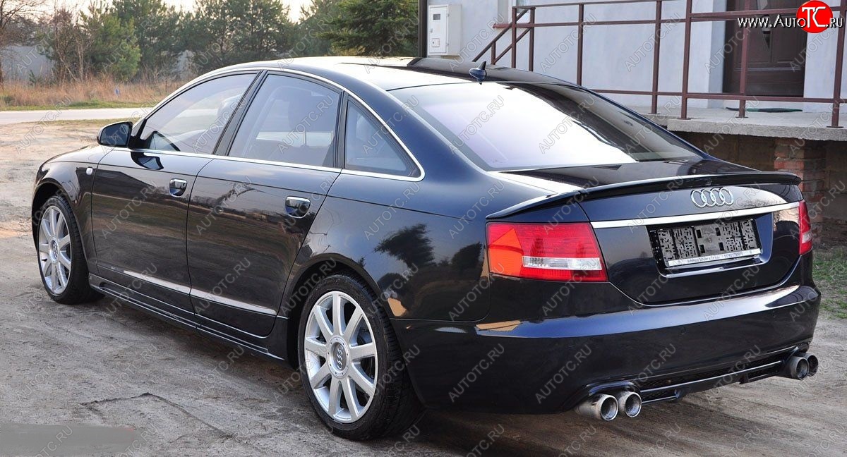 7 049 р. Лип спойлер Racing Audi A6 C6 дорестайлинг, седан (2004-2008)  с доставкой в г. Тамбов