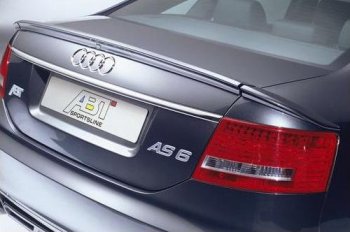 7 049 р. Лип спойлер Racing Audi A6 C6 дорестайлинг, седан (2004-2008)  с доставкой в г. Тамбов. Увеличить фотографию 2