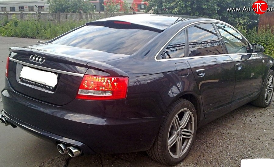 6 999 р. Козырёк на заднее лобовое стекло Sport Audi A6 C6 дорестайлинг, седан (2004-2008)  с доставкой в г. Тамбов