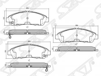 5 799 р. Передние тормозные колодки Brembo  Audi Q3  8U (2011-2015), Volkswagen Polo  Mk6 (2020-2022), Volkswagen Tiguan  NF (2006-2011)  с доставкой в г. Тамбов. Увеличить фотографию 2