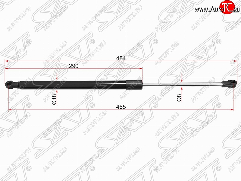 679 р. Упор крышки багажника SAT  BMW 1 серия ( F21,  F20) (2011-2020) хэтчбэк 3 дв. дорестайлинг, хэтчбэк 5 дв. дорестайлинг, хэтчбэк 3 дв. 1-ый рестайлинг, хэтчбэк 3 дв. 2-ой рестайлинг, хэтчбэк 5 дв. 2-ой рестайлинг  с доставкой в г. Тамбов