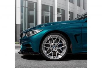 14 499 р. Сплиттер переднего бампера М-Perfomance  BMW 4 серия ( F32,  F36) (2013-2020) купе дорестайлинг, лифтбэк дорестайлинг, купе рестайлинг, лифтбэк рестайлинг (цвет: черный матовый)  с доставкой в г. Тамбов. Увеличить фотографию 4