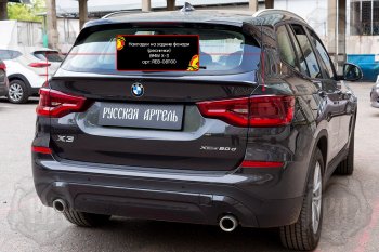 569 р. Накладки задних фонарей RA  BMW X3  G01 (2017-2021) дорестайлинг (Неокрашенные)  с доставкой в г. Тамбов. Увеличить фотографию 5